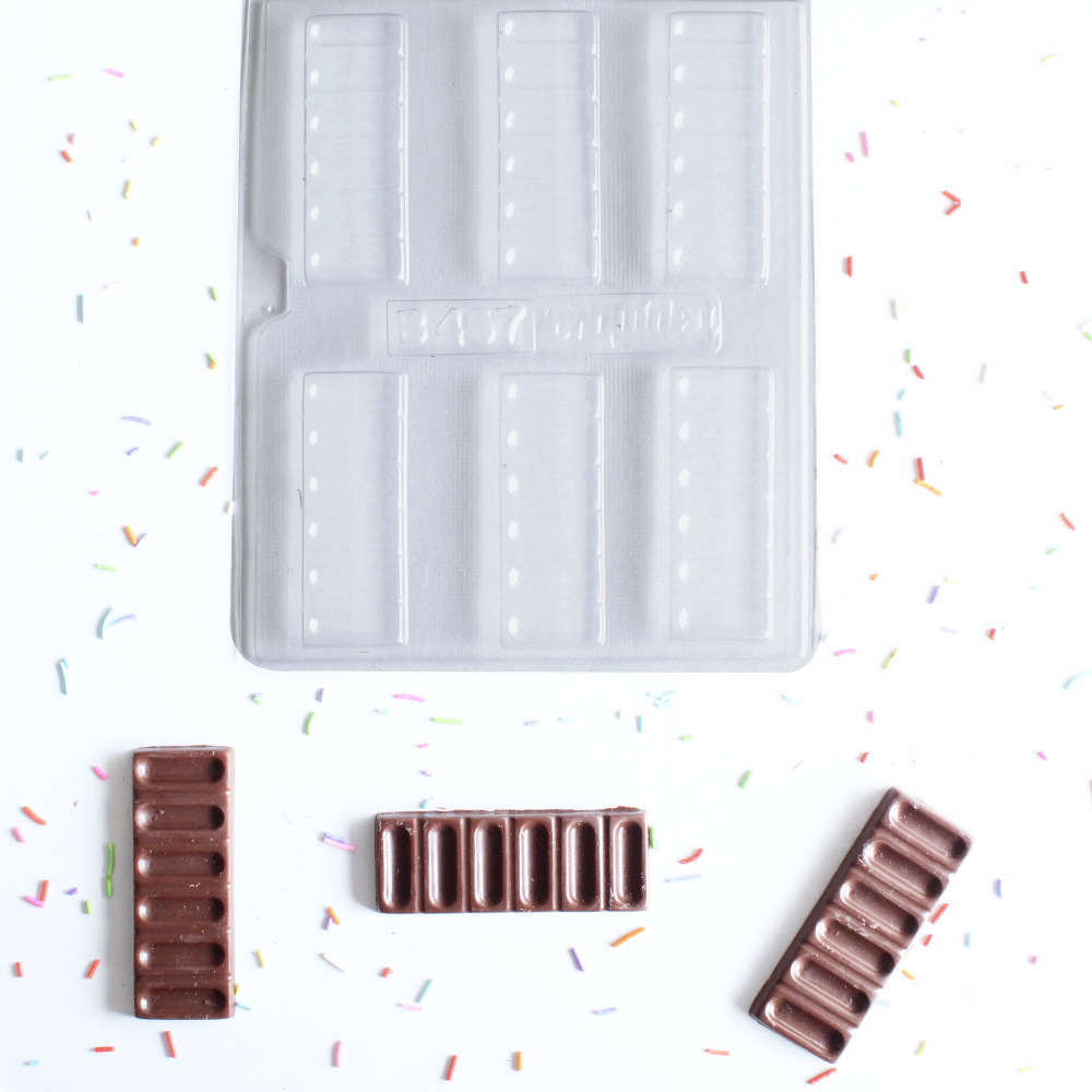 Molde chocolate barrita x 6