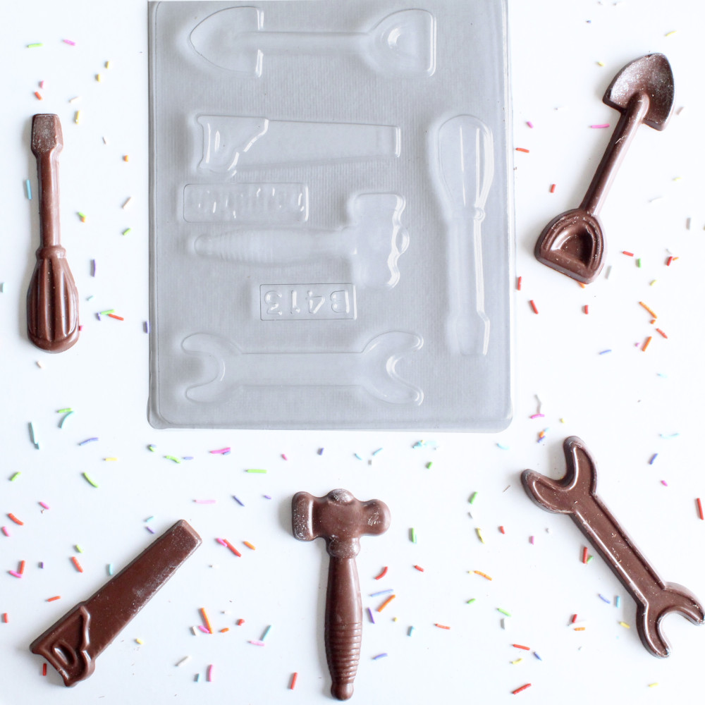 Molde chocolate herramientas x 5