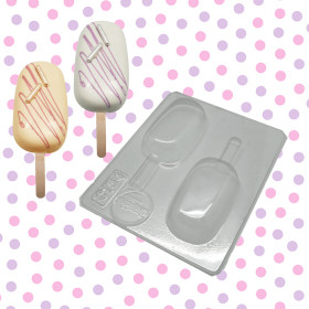 Molde paleta ovalada x 2