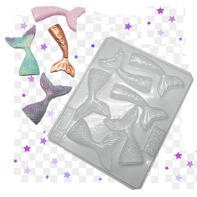 Molde colas de sirena x 6