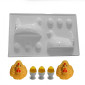 Molde gelatina grande gallina-huevos