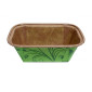Molde plum cake verde 100 gr x 50 Und