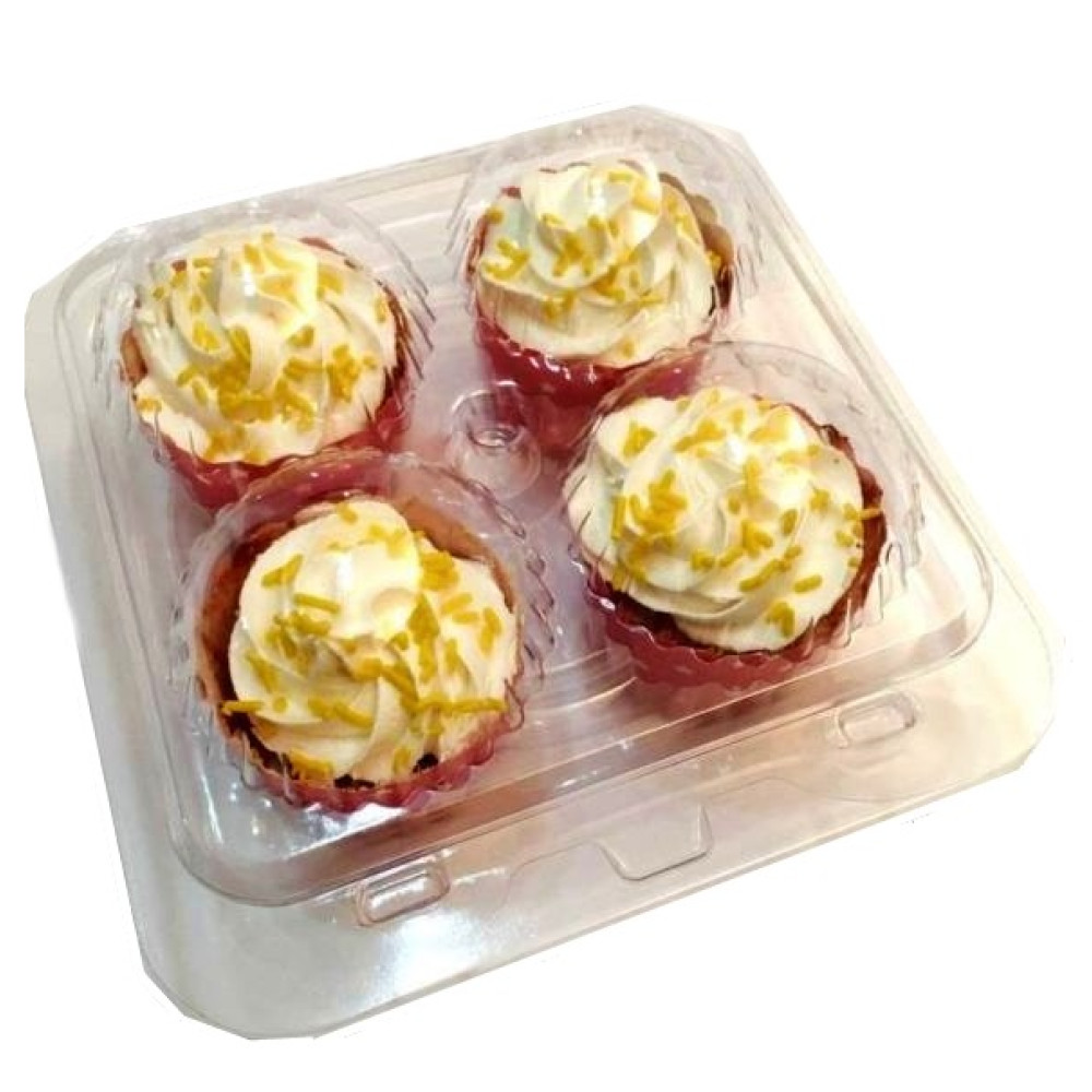 Empaque para cupcake x 4 cavidades