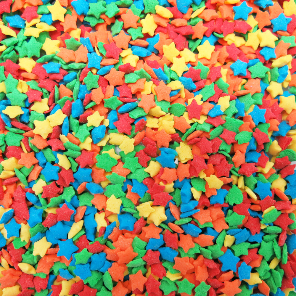 Gragea estrellas colores x 500 Gr