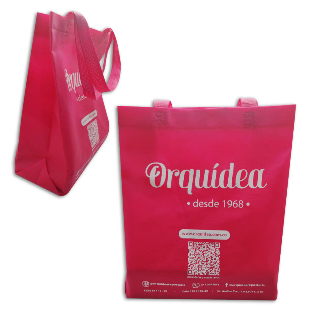 Bolsa tela 40 x 45 Orquidea