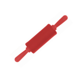 Rodillo mini silicona rojo 