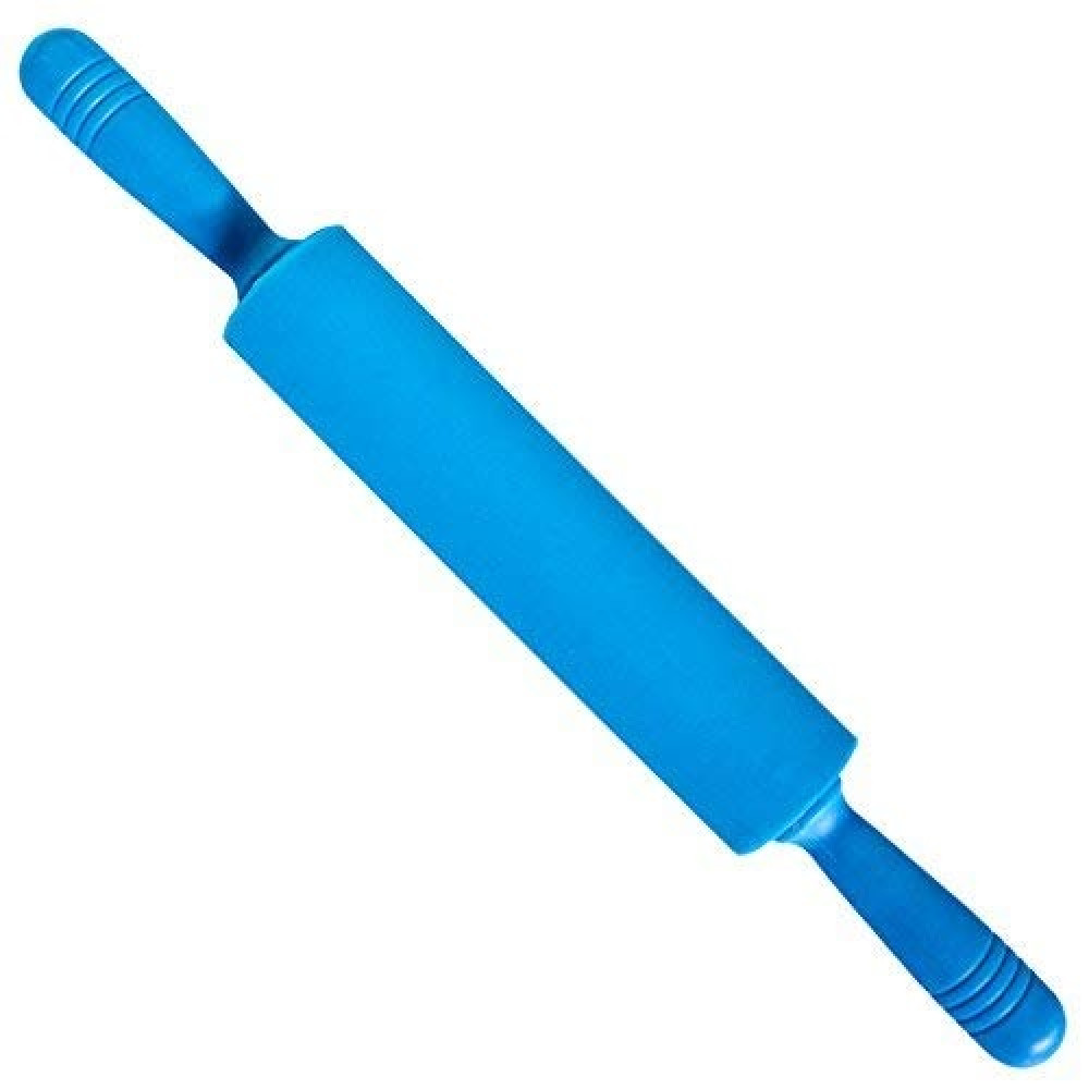 Rodillo silicona mediano azul