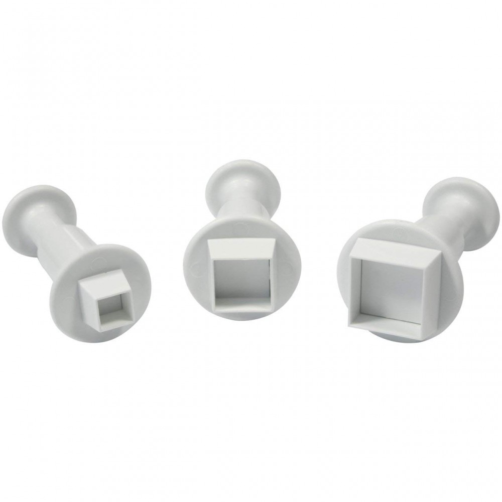 Cortadores push print cuadrado x 3 unidades