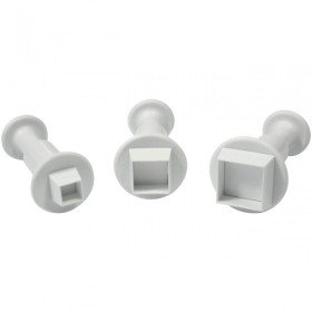 Cortadores push print cuadrado x 3 unidades