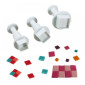 Cortadores push print cuadrado x 3 unidades