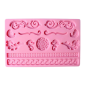 Molde silicona fondant arabescos