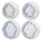Cortadores push print cupcake x 4