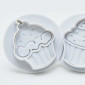 Cortadores push print cupcake x 4
