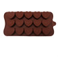 Molde silicona corazones decorados x 15 Cav