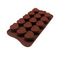 Molde silicona corazones decorados x 15 Cav