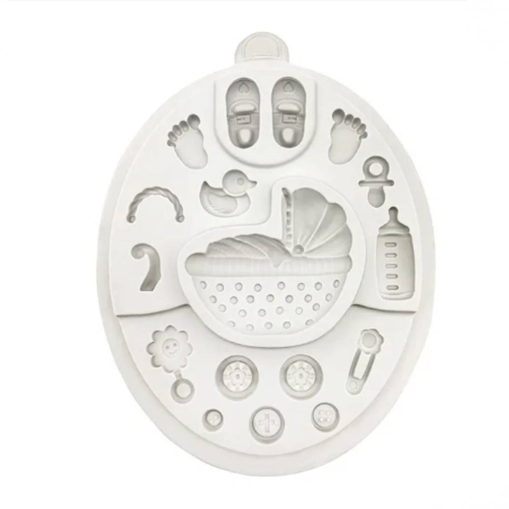 Molde silicona baby shower