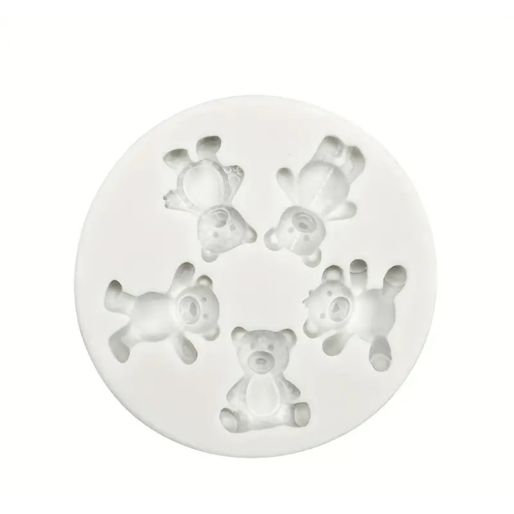 Molde silicona ositos x5 cav