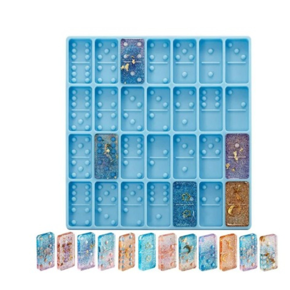 Molde silicona domino  Molde silicona domino