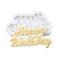 Molde silicona happy birthday