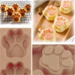 Molde silicona choco huellitas x10