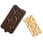 Molde silicona choco barra circulos