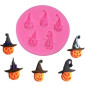 Molde silicona calabazas Sombrero x 5 cav 