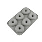 Molde silicona gris donuts x 6