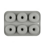 Molde silicona gris donuts x 6