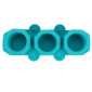 Molde en silicona vaso velas x 3 cav