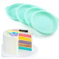 Molde silicona torta redonda capas x4