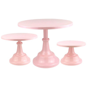 Soportes rosados x3 Und