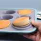 Molde cupcakes metal/silicona x 6 cavidades