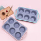 Molde cupcakes metal/silicona x 6 cavidades