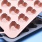 Molde corazones metal/silicona x 12 Cav