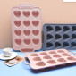 Molde corazones metal/silicona x 12 Cav
