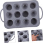 Molde cupcakes 3D metal/silicona x 6Cav
