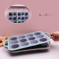 Molde cupcakes 3D metal/silicona x 6Cav