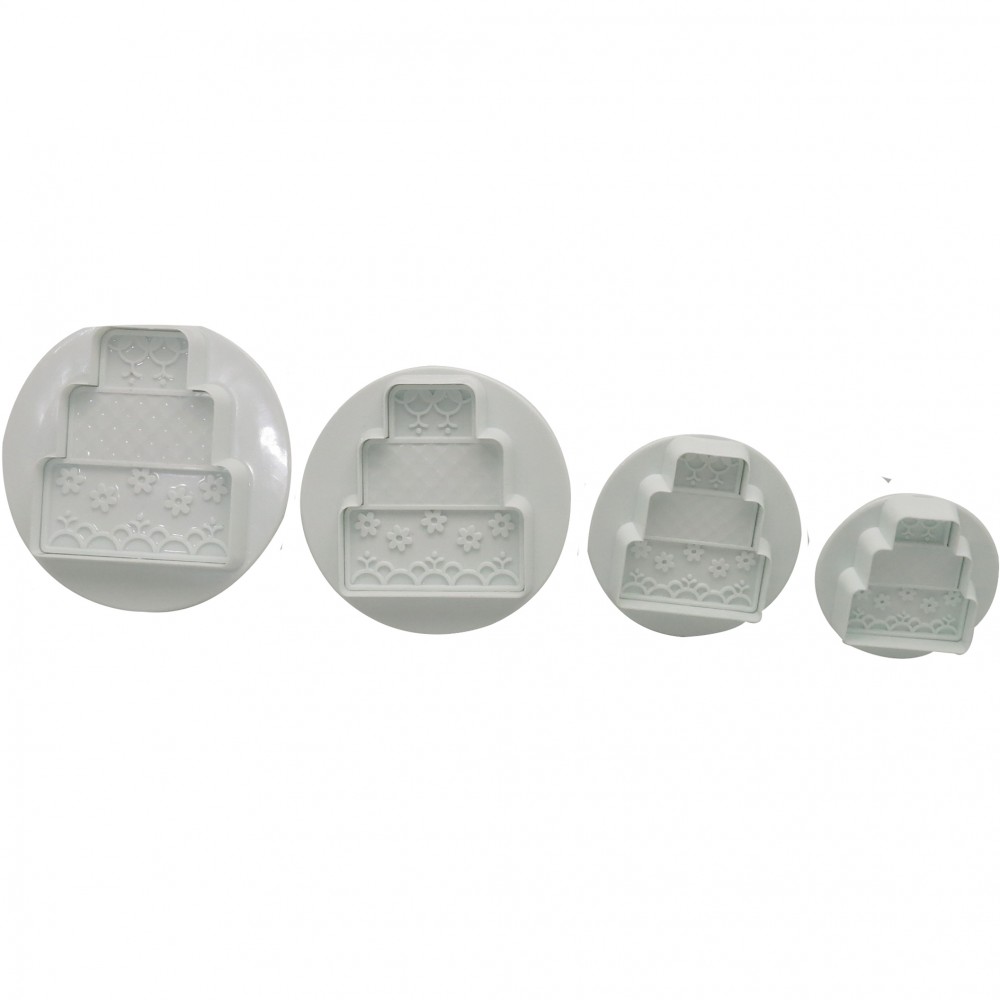 Cortadores push print ponque pisos x 4