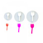 Cortadores push tenedor x 3 pcs