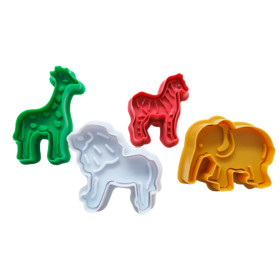 Cortadores push print animales x 4