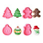 Cortadores push print navidad x 4