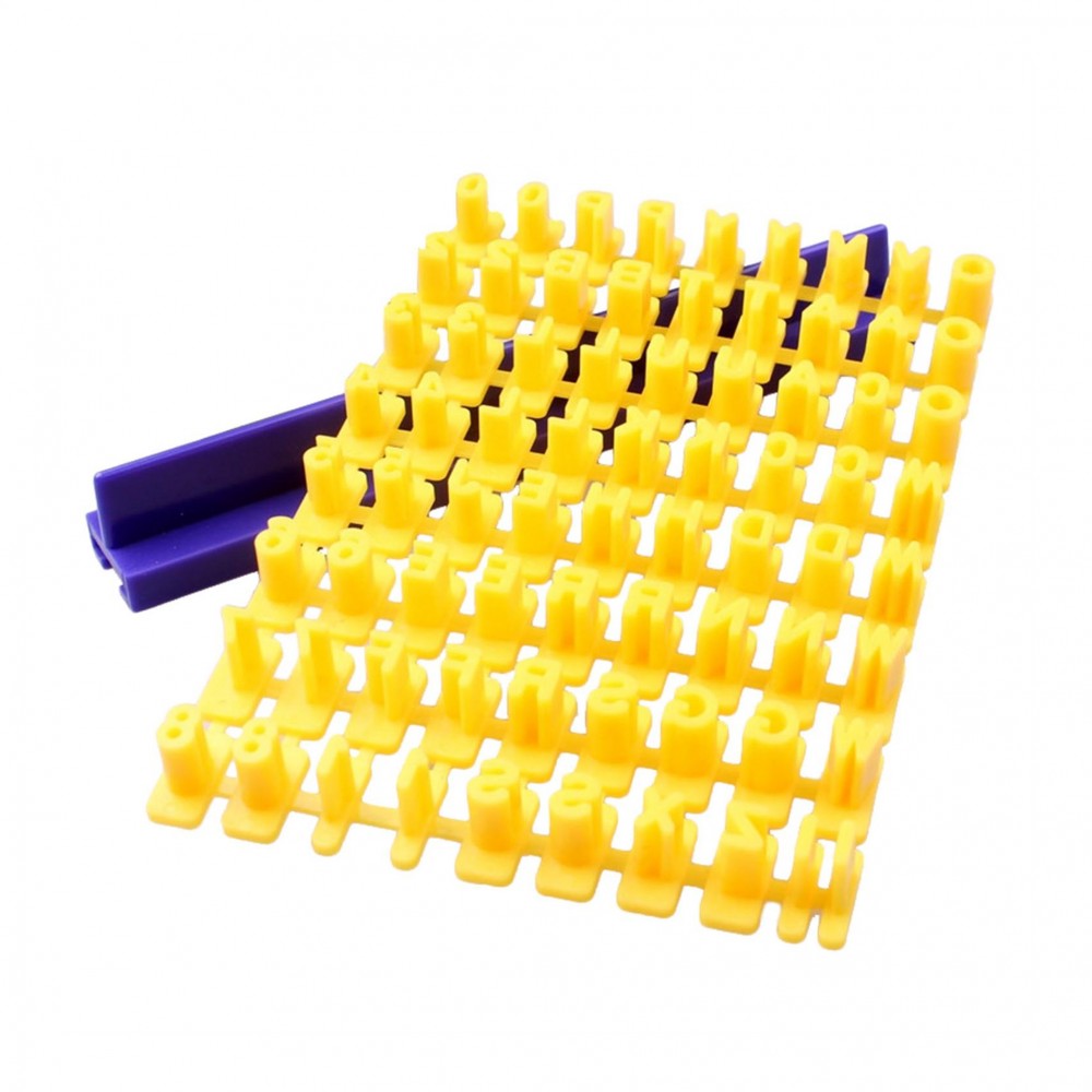 Cortador-marcador push mini alfabeto