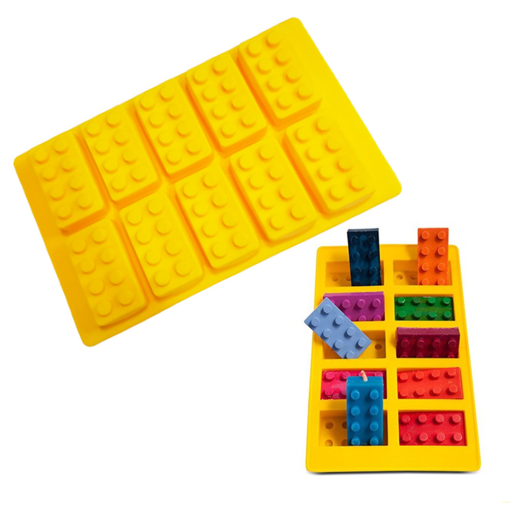 Molde silicona fichas de lego x 10 Cav Molde silicona fichas de lego x 10 Cav