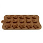 Molde silicona choco flor x 15 cav