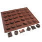 Molde silicona choco diamante x 30 cav 