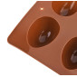 Molde silicona choco huevo kinder x8