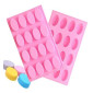 Molde silicona choco ovalos x 16 cav