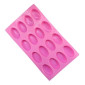 Molde silicona choco ovalos x 16 cav
