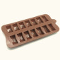 Molde silicona choco rectangular x 14 cav