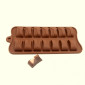 Molde silicona choco rectangular x 14 cav